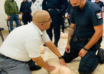 SALUD ESTATAL CAPACITÓ A POLICÍAS MUNICIPALES EN PRIMEROS AUXILIOS