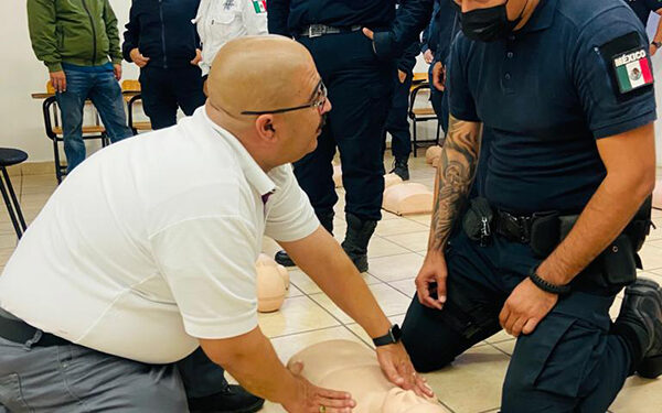 SALUD ESTATAL CAPACITÓ A POLICÍAS MUNICIPALES EN PRIMEROS AUXILIOS