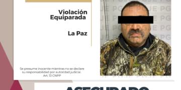 15 AÑOS DE PRISIÓN POR VIOLACIÓN EQUIPARADA OBTIENE PGJE PARA CULPABLE