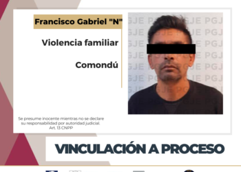 POR VIOLENCIA FAMILIAR QUEDA EN PRISIÓN PREVENTIVA Y VINCULADO A PROCESO