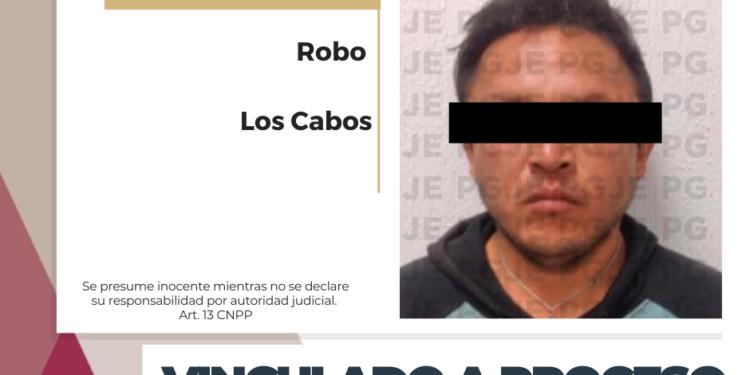 QUEDA VINCULADO A PROCESO POR ROBO A COMERCIO EN SAN JOSÉ DEL CABO