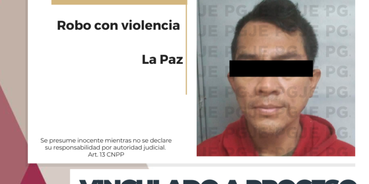 PRISIÓN PREVENTIVA PARA IMPUTADO POR ROBO CON VIOLENCIA