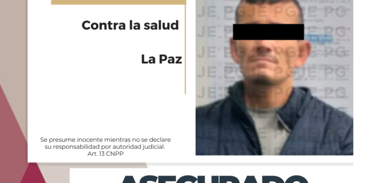 CON 250 DOSIS DE CRISTAL ES ASEGURADO EDUARDO “N” EN LA PAZ