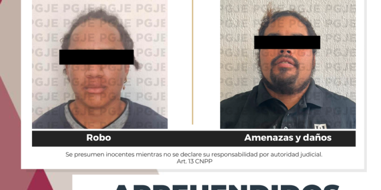 APREHENDE PGJE A DOS PERSONAS EN BCS