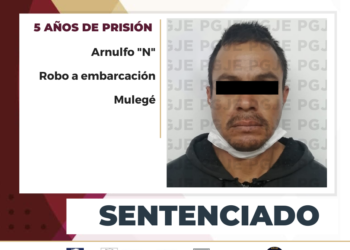 PASARÁ 5 AÑOS EN PRISIÓN RESPONSABLE DE ROBO DE EMBARCACIÓN