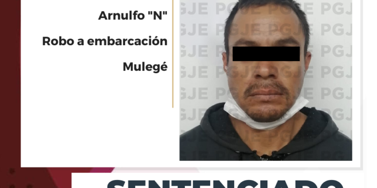 PASARÁ 5 AÑOS EN PRISIÓN RESPONSABLE DE ROBO DE EMBARCACIÓN