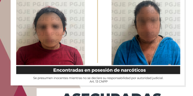 ASEGURA PGJE A DOS MUJERES EN POSESIÓN DE NARCÓTICOS EN LA PAZ