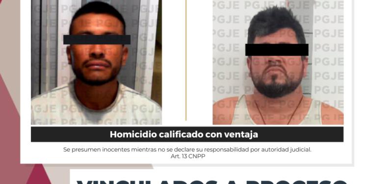 QUEDAN VÍCTOR ALFONSO “N” Y MARTIN ARMANDO “N” VINCULADOS A PROCESO Y EN PRISIÓN POR HOMICIDIO CALIFICADO CON VENTAJA