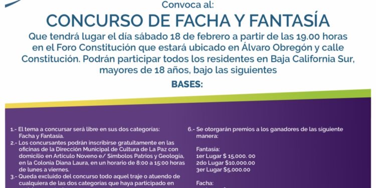 Invitan a participar en el Concurso de Facha y Fantasía del Carnaval La Paz