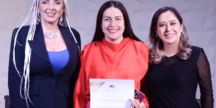 Cómo Vamos La Paz, Observatorio Ciudadano da reconocimiento a Milena P.  Quiroga Romero, Presidenta Municipal del XVII Ayuntamiento de La Paz BCS