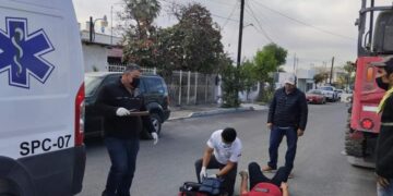 Accidente de trabajo! esta mañana se reporto un masculino lesionado tras sufrir una caida al realizar una maniobra