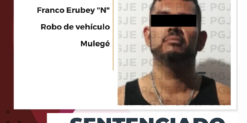 EN JUICIO ORAL&nbsp;PGJE OBTIENE SENTENCIA DE 9 AÑOS DE PRISIÓN PARA CULPABLE DE ROBO DE VEHÍCULO