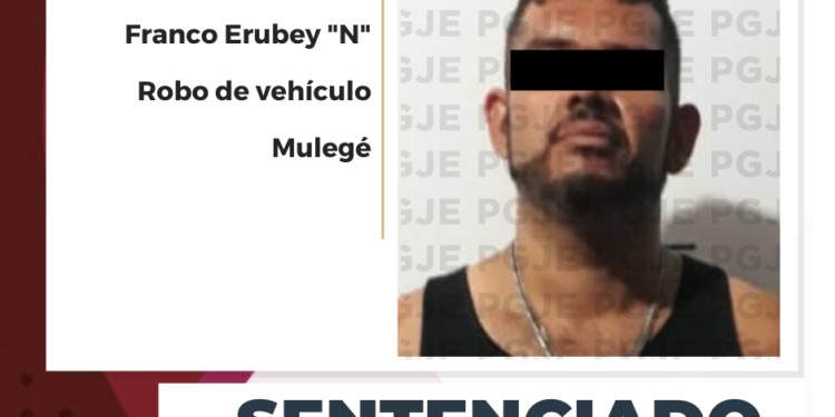 EN JUICIO ORAL&nbsp;PGJE OBTIENE SENTENCIA DE 9 AÑOS DE PRISIÓN PARA CULPABLE DE ROBO DE VEHÍCULO