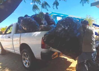 Consolida Gobierno de Los Cabos vínculos de colaboración con el CetMar #31; realizan la entrega de 100 kilos de material pet