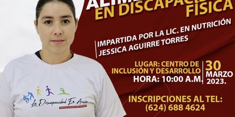 Impartirá IMDIS Los Cabos la plática “Alimentación en Discapacidad Física”