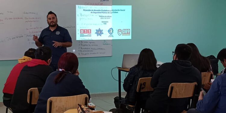 Seguridad Pública combate el acoso en las aulas escolares de Los Cabos