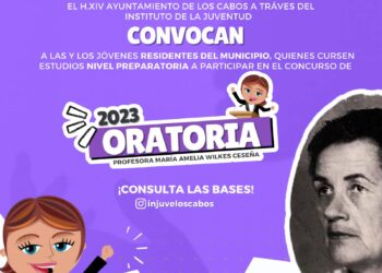 EL INJUVE Los Cabos invita a estudiantes de preparatoria a participar en el Concurso Estatal de Oratoria “Profesora María Amelia Wilkes Ceseña”