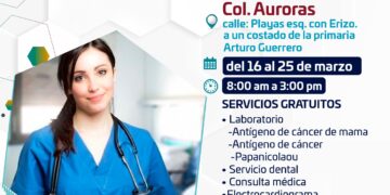 Las “Brigadas Médicas de Salud” se encontrarán hasta el 25 de marzo en la colonia “Auroras” en CSL