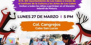 Instituto de la Cultura y las Artes de Los Cabos invita a niñas y niños al “Maratón de Pintura”