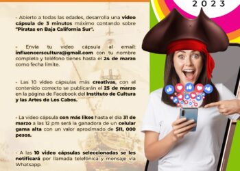 El Instituto de la Cultura y las Artes de Los Cabos te invita a participar en el concurso “Influencers por la Cultura”