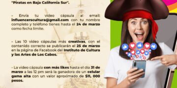 El Instituto de la Cultura y las Artes de Los Cabos te invita a participar en el concurso “Influencers por la Cultura”