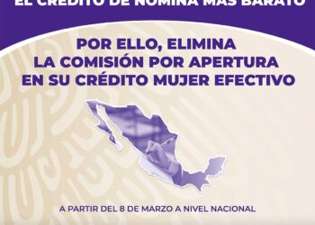 Fonacot elimina la comisión por apertura decréditos para mujeres de todo el país