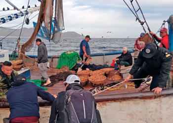 Detienen barco camaronero en El Sargento