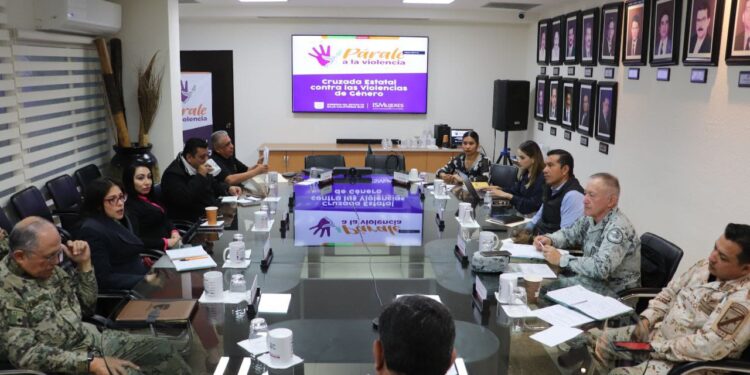ANTE MESA DE SEGURIDAD, INFORMA ISMUJERES ACCIONES DE LA CRUZADA ESTATAL CONTRA LA VIOLENCIA
