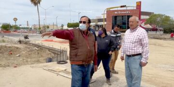 Supervisa VCC obras de reconstrucción del bulevar Agustín Olachea