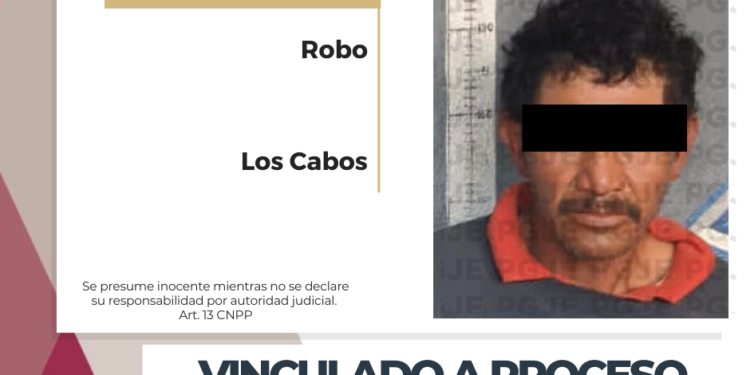 QUEDA VINCULADO A PROCESO POR ROBO DE PARTES DE INSTALACIONES DE SERVICIOS EN CABO SAN LUCAS