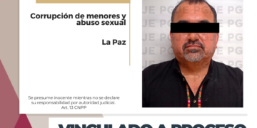 OBTIENE PGJE VINCULACIÓN A PROCESO PARA IMPUTADO POR CORRUPCIÓN DE PERSONA MENOR DE EDAD Y 2 CARGOS DE ABUSO SEXUAL