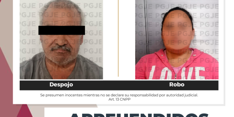 APREHENDE PGJE A DOS PERSONAS EN LA PAZ
