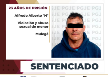 OBTIENE PGJE SENTENCIA DE 23 AÑOS DE PRISIÓN PARA CULPABLE DE ABUSO SEXUAL Y VIOLACIÓN MENOR DE EDAD