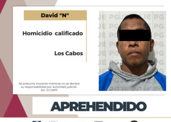 ARRESTA PGJE A IMPUTADO POR HOMICIDIO CALIFICADO EN CABO SAN LUCAS