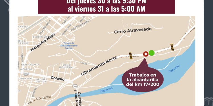 Se continuará con la reparación de obras hidráulicas en el libramiento Norte