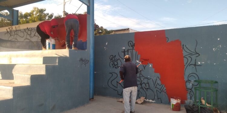 Ha rehabilitado Servicios Públicos 15 parques durante el mes de marzo