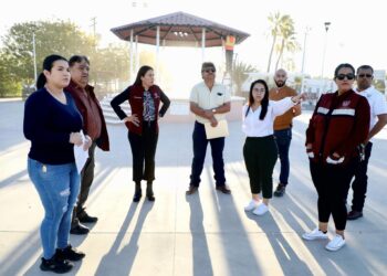 Supervisa Alcaldesa obra del Parque de El Centenario