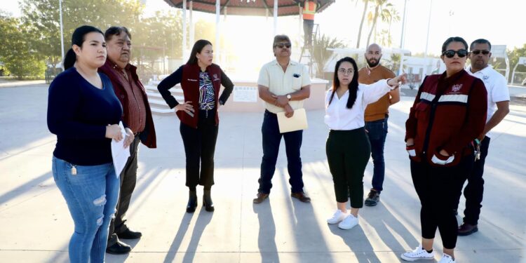 Supervisa Alcaldesa obra del Parque de El Centenario