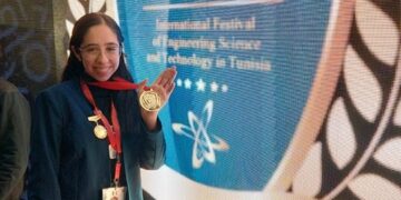 Estudiante sudcaliforniana gana medalla de oro en I-FEST2 Túnez 2023, con proyecto sobre la contaminación en animales acuáticos