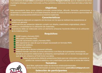 Gobierno de Los Cabos invita a artesanos a sumarse al proyecto “Tianguis Cultural”