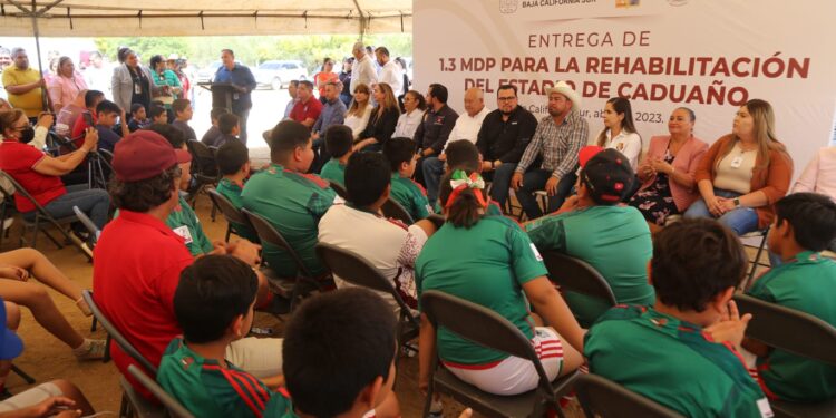 Más y mejor infraestructura deportiva para Los Cabos; aplicarán $1.3 MDP para la rehabilitación del estadio de fútbol en Caduaño