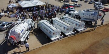 Ya se encuentran operando los nuevos camiones vactor para atender y evitar el derrame de aguas negras en Los Cabos