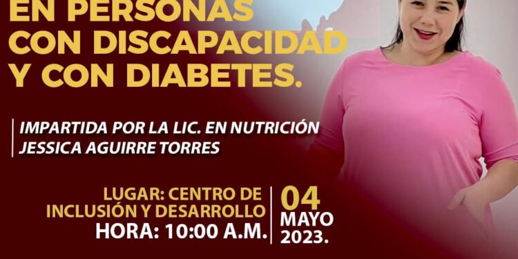 IMDIS Los Cabos impartirá la platica “Alimentación Correcta en Personas con Discapacidad y con Diabetes”