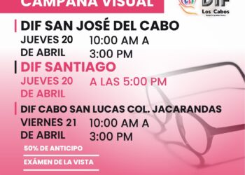 DIF Los Cabos y La Vista Servicios Ópticos continúan con las campañas visuales para beneficio de la población cabeña&nbsp;