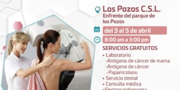 Las Brigadas Médicas de Salud estarán del 3 al 5 de abril en la comunidad de Los Pozos en CSL