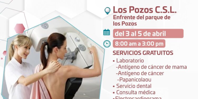 Las Brigadas Médicas de Salud estarán del 3 al 5 de abril en la comunidad de Los Pozos en CSL