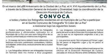 Continúa abierta la convocatoria del Concurso “El Color de La Paz”