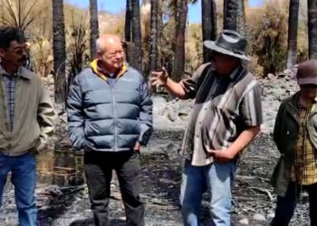 Visita Gobernador a familias damnificadas de El Patrocinio