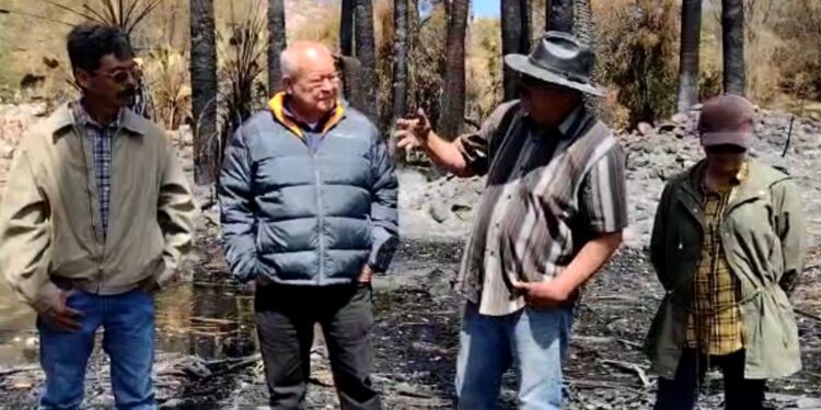 Visita Gobernador a familias damnificadas de El Patrocinio