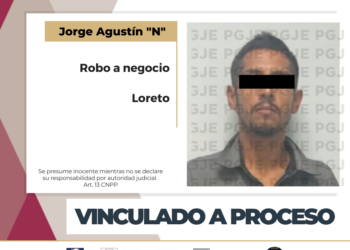 OBTIENE PGJE VINCULACIÓN A PROCESO POR DELITO DE ROBO CALIFICADO A NEGOCIO